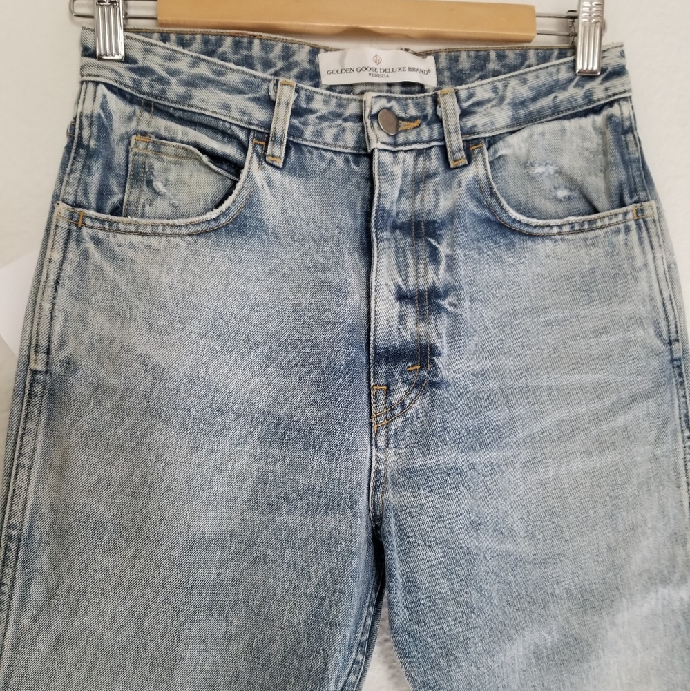 Golden Goose Thelma High Waist Carrot Leg Jeans Size 27 Blue - Picture 2 of 11